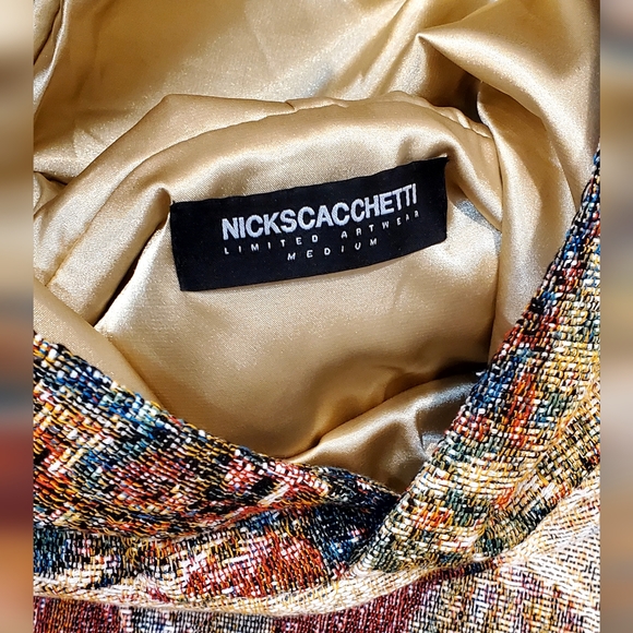 Nickscacchetti Jaquard Tapestry Jesus/ Blessed Mother Mary Hoodie Adult Med NWOT - Picture 9 of 16